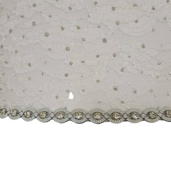 Blue and White Rhinestone Detailed Dress - Picture 4 of 8